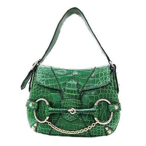 gucci green crocodile bag